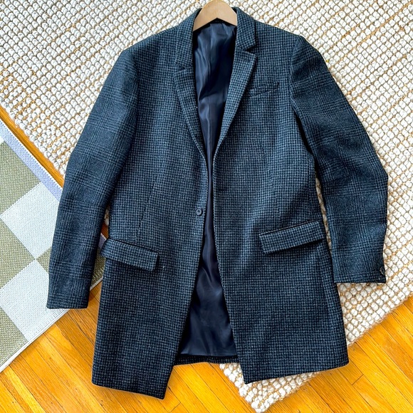 All saints grey/ black mallalieus jacket - Picture 1 of 4